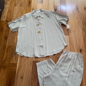 Vintage Pride and Joy Khaki 2 piece Pant Plus Size 24